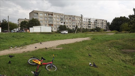 A typical soviet building in the suburbs of Kaliningrad. Formerly Prussian, the city became Russian after WWII. Massive immigration policies, led by Stalin, repopulated the razed region. 