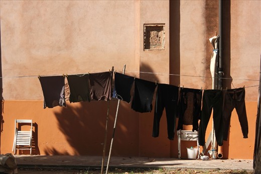 This washing hangs against the back wall of the island’s Church of Saint Martin. The old school of lacemaking stood behind me as this image was taken. Even these buildings could not escape being coated in pastel splendour. I ended the day with an impression of Burano that I hope will never leave me: life is truly blissful when all that needs doing is to put out the laundry.
