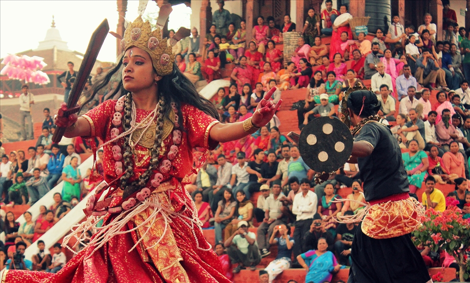 Contempory dance at Basantapur