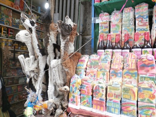 Llama fetus to be sacrified to Pacha Mama (the Earth).