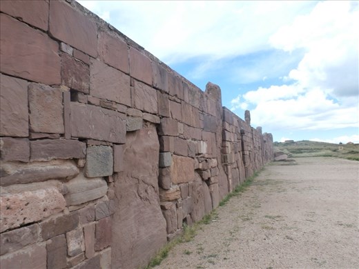Tiwanaku ruins, built by the Incans some 2000 years ago. Apparently the Tiwanaku Incans fought several battles with the Incans of Macchu Piccu.