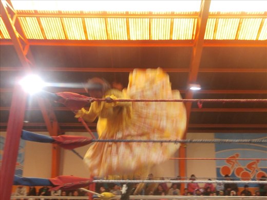 Cholita wrestling, La Paz. Everyone must do this, if not for the wrestling, for the popcorn.