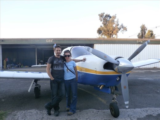 My beautiful wife and myself each got to fly this plane for 20 minutes over the Andes!
