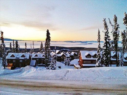 An amazing sunrise, as seen from above the clouds. One of the perks of working the night shift is that I get to witness every sunrise on the mountain.