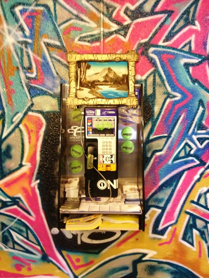 The phone in the main foyer of the hostel. To me, this picture epitomizes snowboarders. They are colourful characters, with mountains on the brain above all else, who are living abroad and constantly calling home to loved ones.