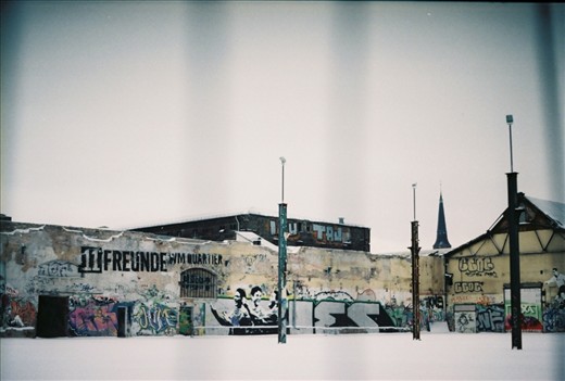 When the roof has gone. The snow hits the floor.