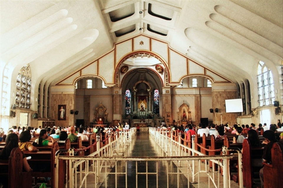 Most Filipinos are religious. They go to church to pray even when there's no mass.
