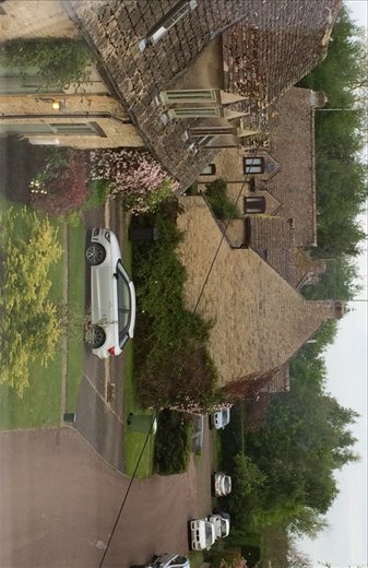 View out the other window.  Very low ceiling beams in my 3rd floor room - kept hitting my head.  Craig's head is permanently damaged.