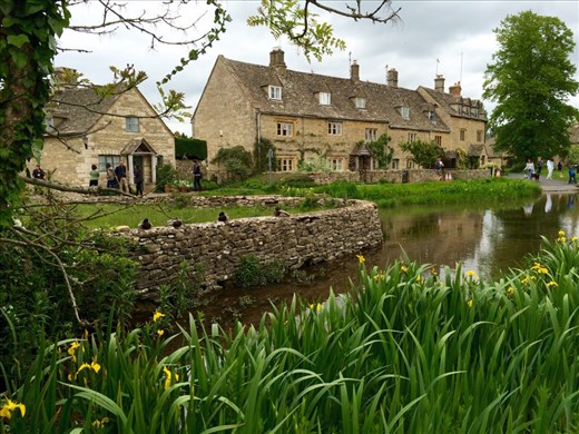 Lower Slaughter, Cheltenham - this little town won an award for best 'historic town'.  I bought a watercolor from the author at the parish hall!