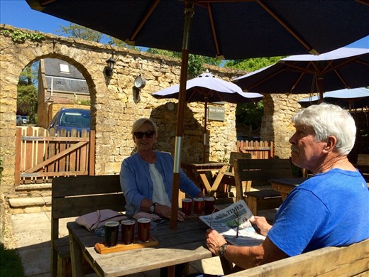 this really is the back yard of a little pub - we loved it!