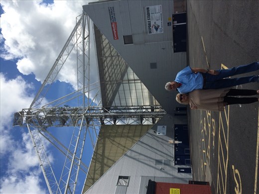 Preston FC - we waw them beat Swindon from a local pub (do you see the size of this stadium? bigger/better than the Chargers stadium . . . )