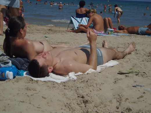 topless sunbathing is permitted