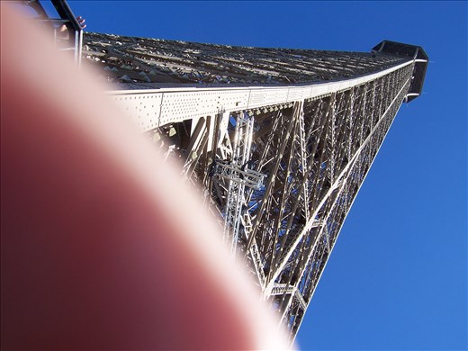 Paris -- Eiffel Tower - looking up from second story
