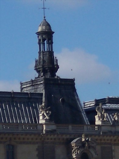 Paris --Louvre -- close-up of cupola on Denon wing