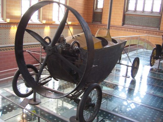 Paris -- Musee des Arts et Metiers -- propeller driven automobile