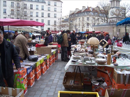 Paris -- Marche d'Aligre farmers'/flea market on a late Sunday morning.02