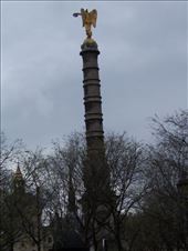 Paris -- Place de Chatelet -- Fontaine du Palmier -- palm tree motif column topped with statue of the goddess Victory: by billh, Views[238]