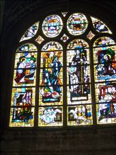 Paris -- Eglise St Eustache -- stained glass window.07: by billh, Views[140]