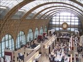 Paris -- Musee d'Orsay -- grand hall  from top floor: by billh, Views[208]