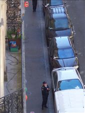 Paris -- parking enforcement writing a ticket.02: by billh, Views[208]