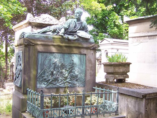 Paris -- Cimetiere du Pere Lachaise -- painter's tomb