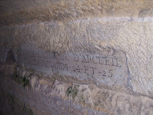 Paris -- Catacombs -- inscription in one of the tunnels