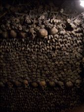 Paris -- Catacombs -- bones piled: by billh, Views[352]