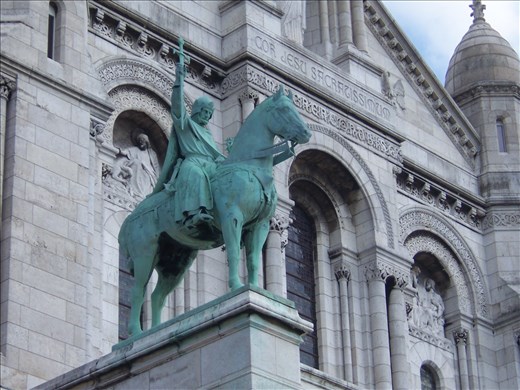 paris -- Basilique du Sacre Coeur statue.01