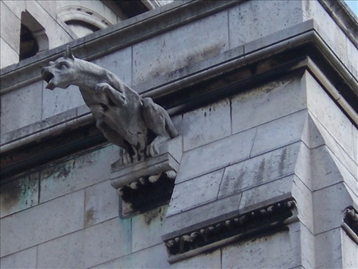 Paris -- Basilique du Sacre Coeur gargoyle.01