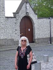 Paris -- Basilique du Sacre Coeur -- Cindy in front of convent door.01: by billh, Views[383]