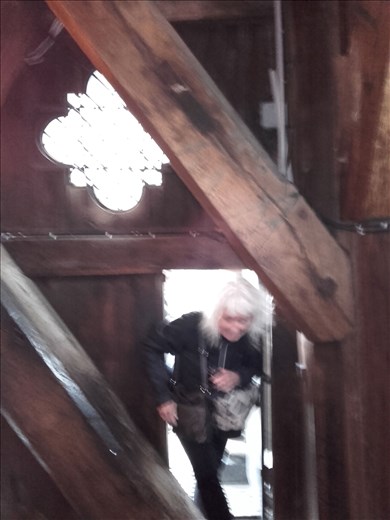 Paris -- Cathedrale Notre Dame --  entering the bell tower