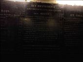 Paris -- Basilique de St Denis -- old stone sign listing who's buried in crypt: by billh, Views[267]