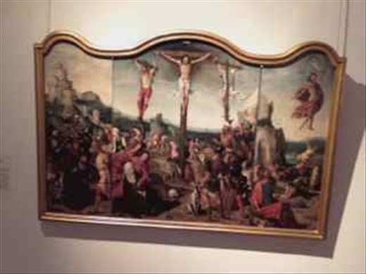 Paris -- Musee d'Arts et d'Historie -- Carmelite Convent -- tryptryst on wood