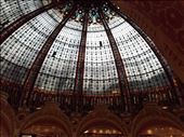 Paris -- Gallerie Lafayette department store -- interior stained glass dome.03: by billh, Views[220]