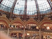 Paris -- Gallerie Lafayette interior stained glass dome.01: by billh, Views[224]