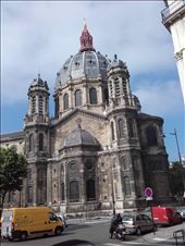 Paris -- Eglise Saint-Augustine -- exterior nave, dome, steeple, cross: by billh, Views[219]