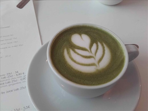 Paris -- Umani Matcha Cafe Meet-Up -- Matcha Capucinno
