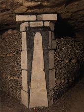 Paris -- Catacombs -- original painted marker for 
