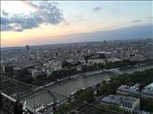 Paris -- Eiffel Tower -- sunset looking towards Trocadero.01: by billh, Views[292]