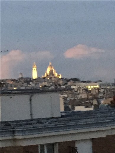 Paris -- 13 Square Gabriel Fauvre -- view from balcony - Sacre Coeur in back.03