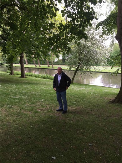 Brugge -- Bill in a park by a canal