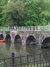 Brugge --  old stone bridge over stream: by billh, Views[225]
