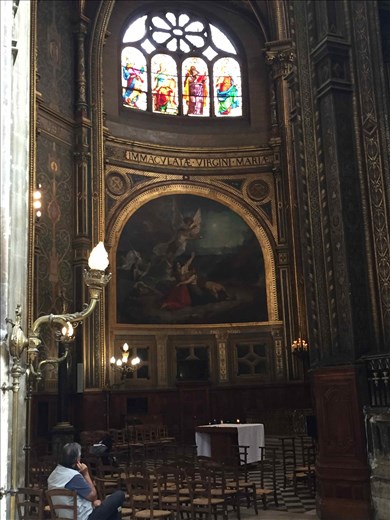 Paris -- Eglise St Eustache -- side chapel 