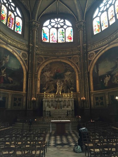 Paris -- Eglise St Eustache -- stained glass window.10