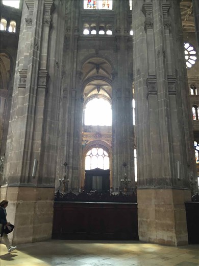 Paris -- St Eustache stained glass window.12