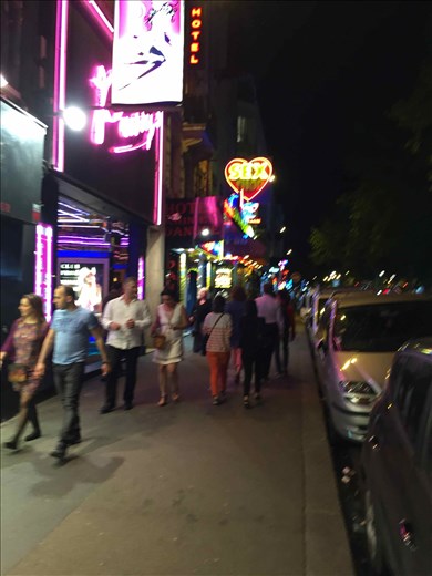 Paris -- street scene near the Moulin Rouge