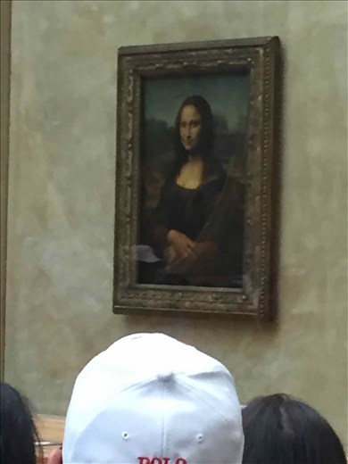 Paris -- Louvre -- Mona Lisa close-up