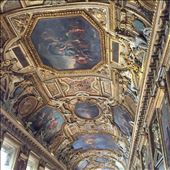 Paris -- Louvre -- ceiling of room built to honor Louis XIV: by billh, Views[262]