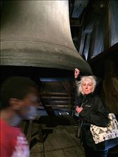 Paris -- Cathedrale Notre Dame -- touching one of the bells: by billh, Views[135]