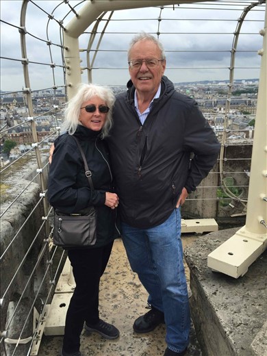Paris -- Cathedrale Notre Dame -- on top of the bell towers
